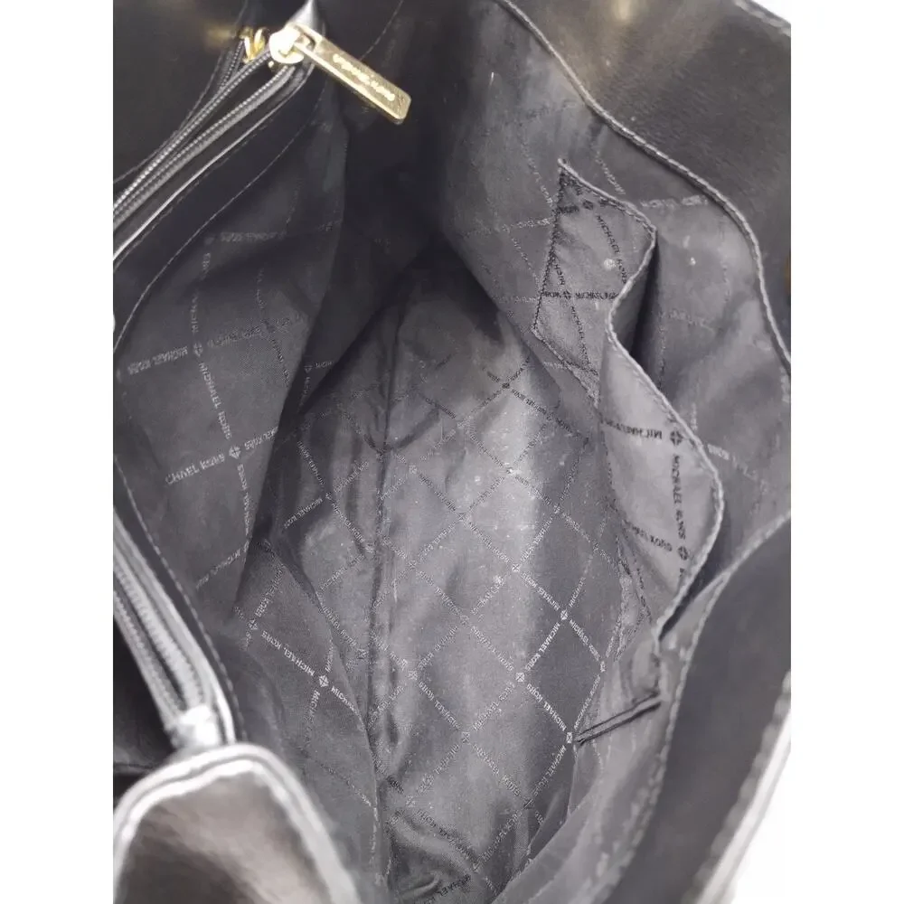 Michael Kors Black Leather Chain Strap Shoulder Bag